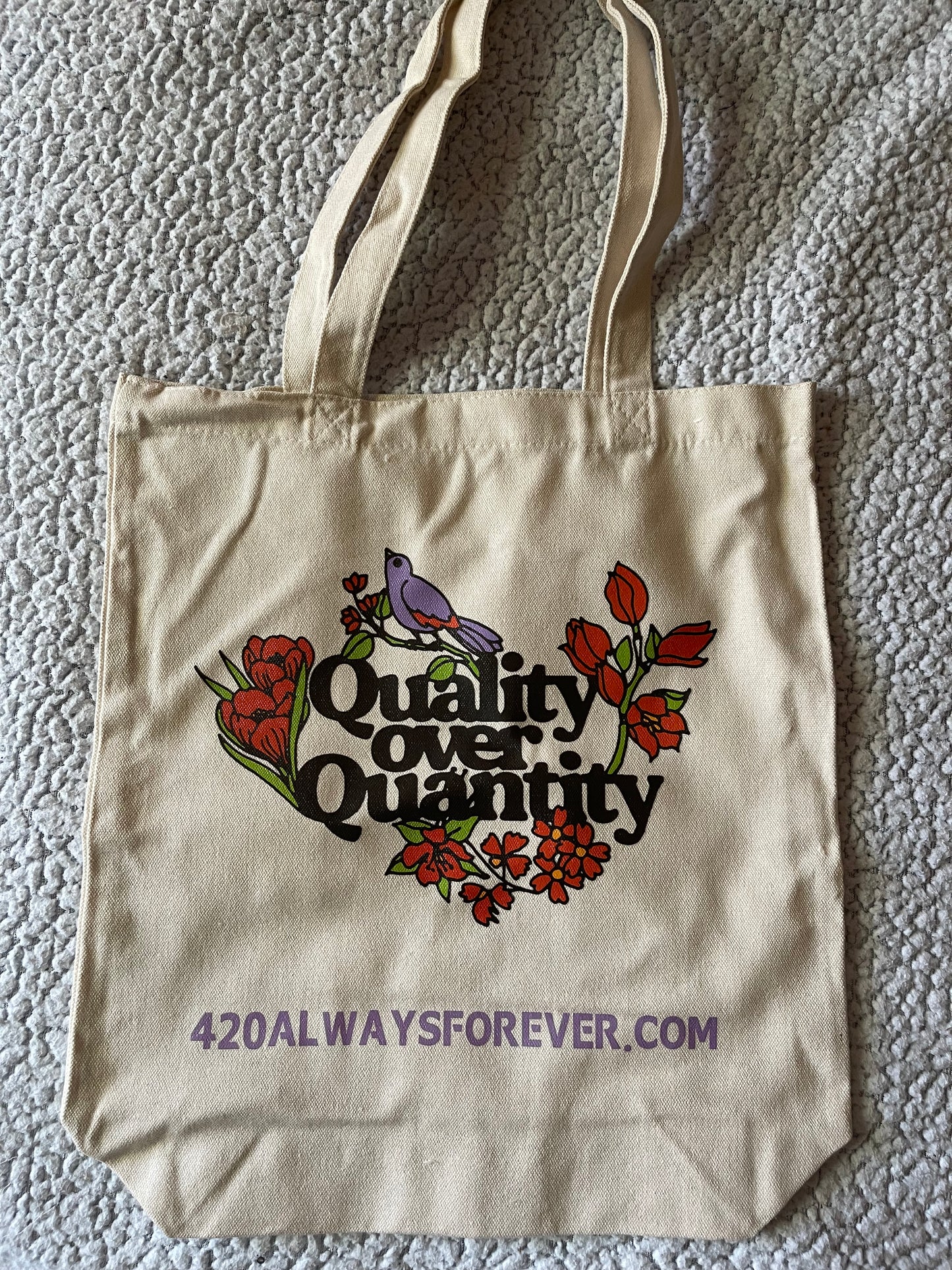 QUALITY OVER QUANTITY BAG